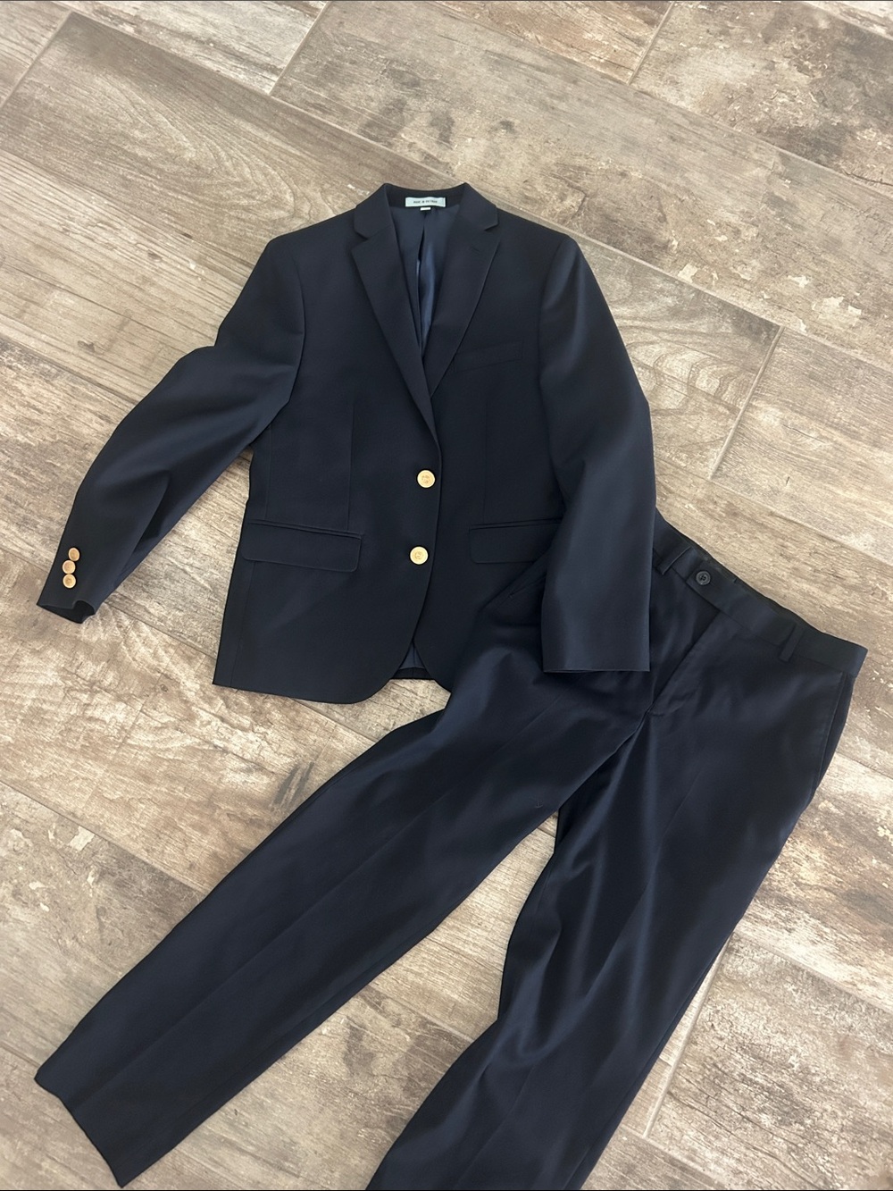Class Club Navy Boys' Blazer & Trousers Set with Gold Buttons